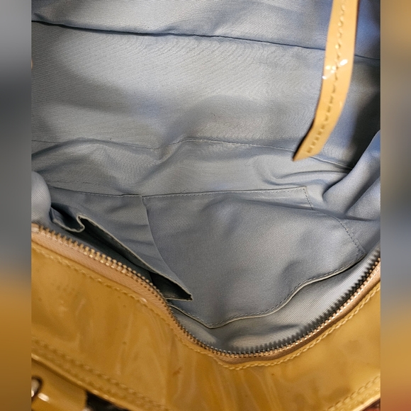 Coach Multicolored Sateen Soho Pleated Scarf Print purse bag EUC - Picture 5 of 16